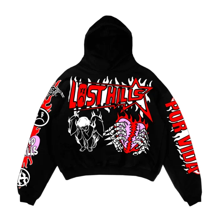 LOST HILLS LHSBHOODY005 BLACK
