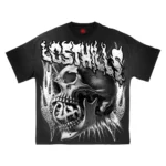 LOST HILLS LH5003 TEE BLACK WASH