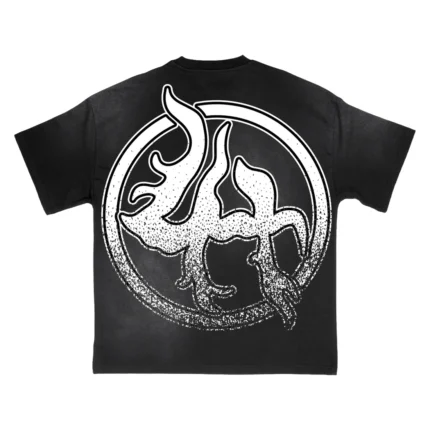 LOST HILLS LH5003 TEE BLACK WASH