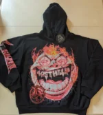 Lost Hills Hoodie Smiling Burn Black And Red LH4007