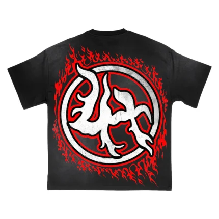 LOST HILLS LH5009 TEE BLACK WASH