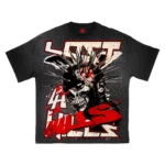 LOST HILLS LH5008 TEE BLACK WASH