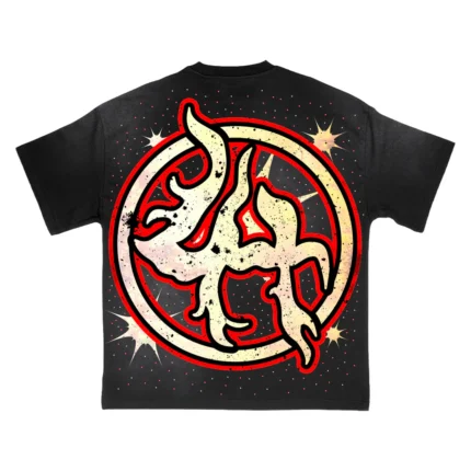LOST HILLS LH5008 TEE BLACK WASH