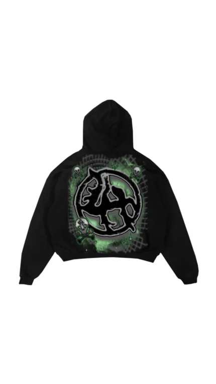 LH SKULL HOODIE GREEN