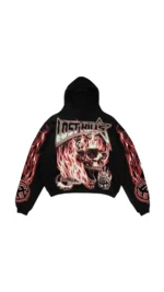 LH FLAMES HOODIE RED