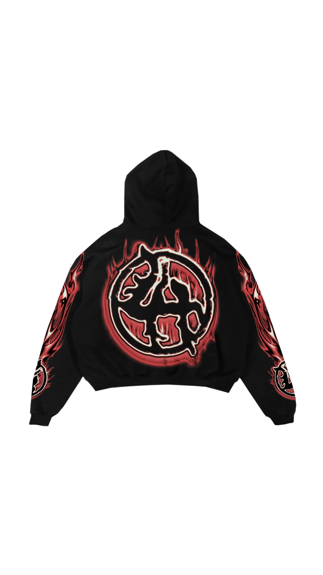 LH FLAMES HOODIE RED LH FLAMES HOODIE RED