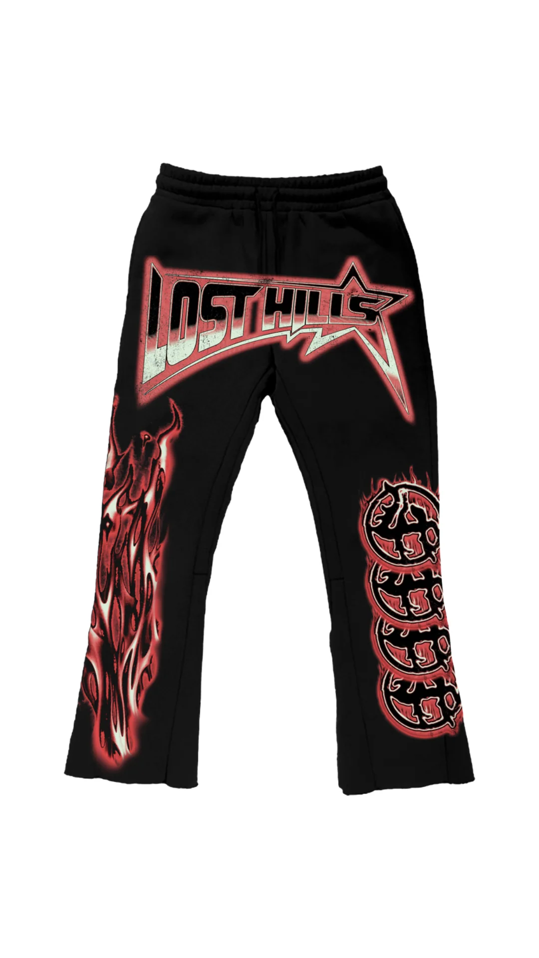 LH FLAMES FLARE SWEATS RED LH FLAMES FLARE SWEATS RED