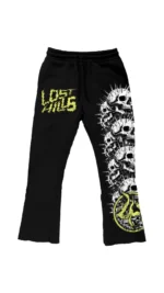 LH SKULL FLARE SWEATS YLW