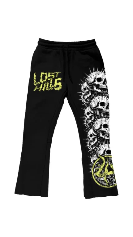 LH SKULL FLARE SWEATS YLW