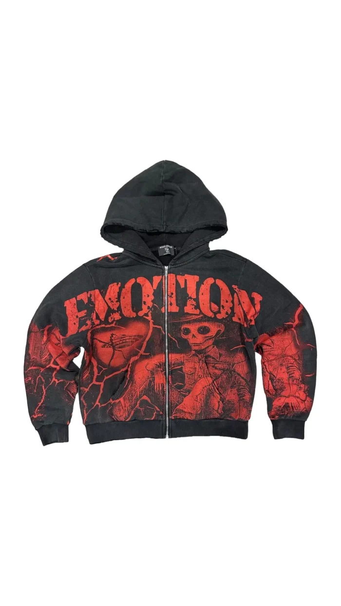 ME ACID WASH DESERTED HOODIE